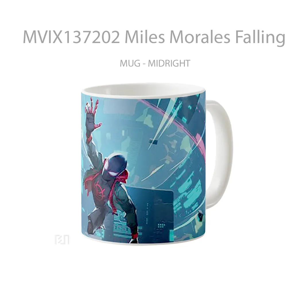 Mug Miles Morales Falling Gelas Keramik Unik - All-side / Desain