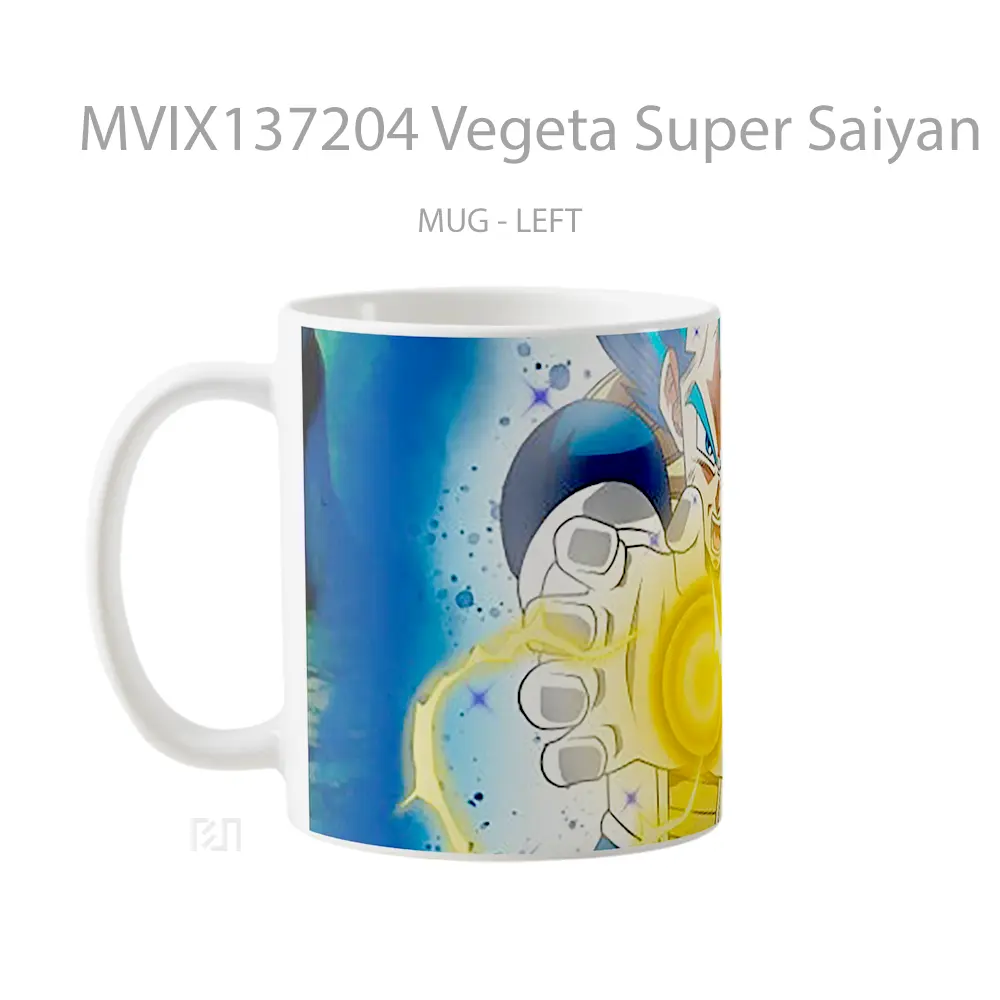 Mug Vegeta Super Saiyan Blue Dragon Ball Super V1 Cangkir Anime - All-side / Desain