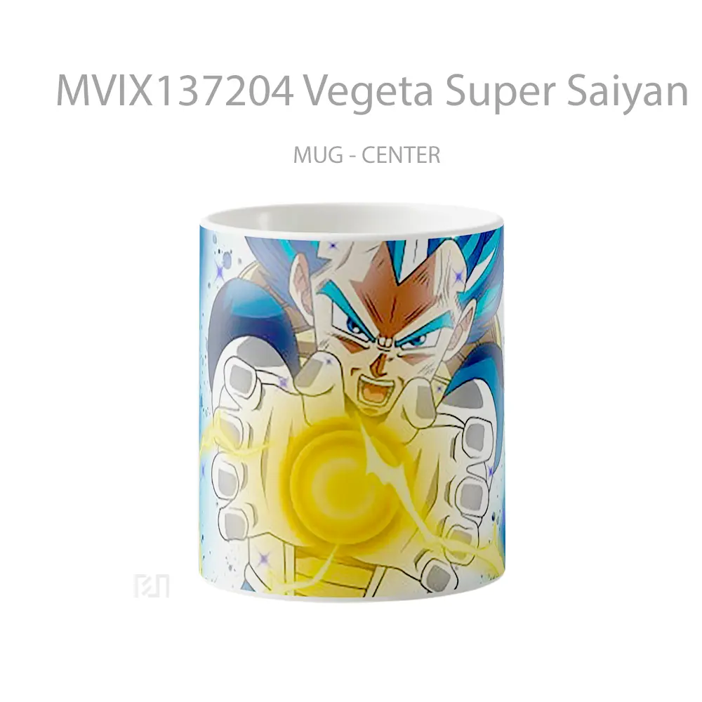 Mug Vegeta Super Saiyan Blue Dragon Ball Super V1 Cangkir Anime