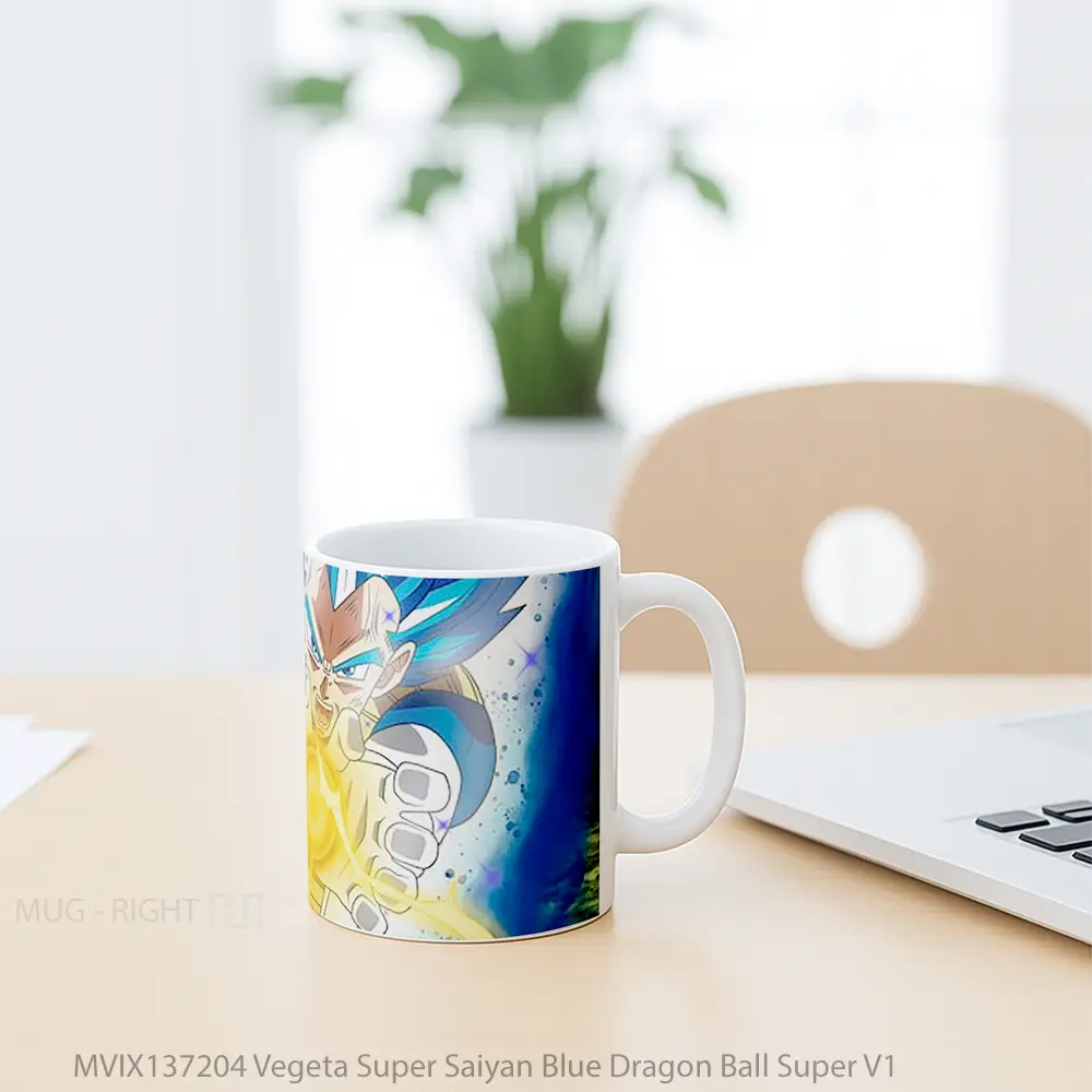 Mug Vegeta Super Saiyan Blue Dragon Ball Super V1 Cangkir Anime - All-side / Desain