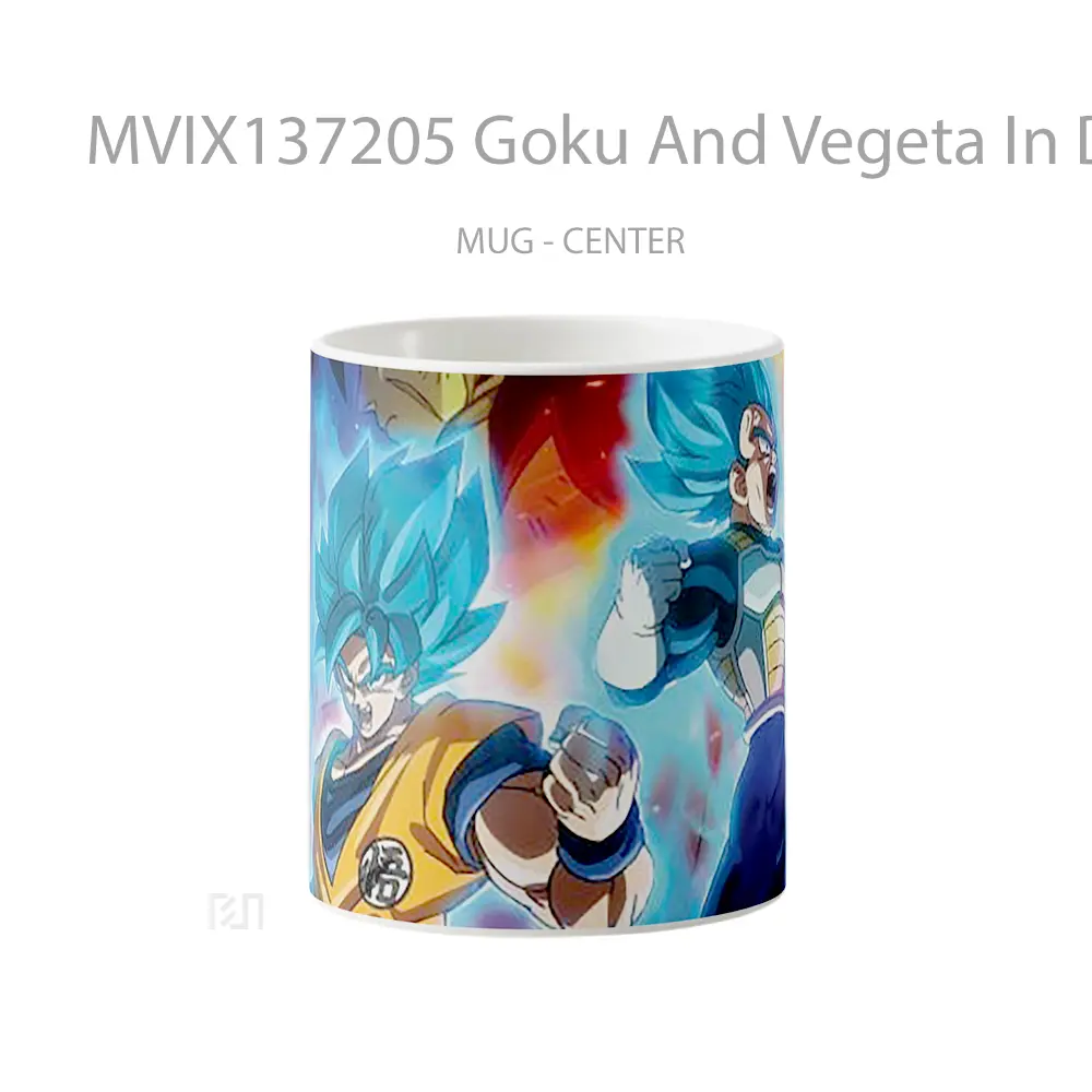 Mug Goku And Vegeta In Dragon Ball Super Broly Movie Cangkir Anime