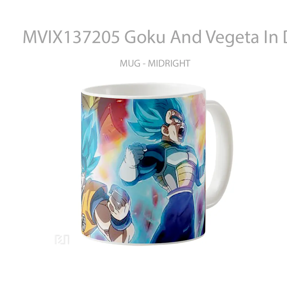Mug Goku And Vegeta In Dragon Ball Super Broly Movie Cangkir Anime - All-side / Desain