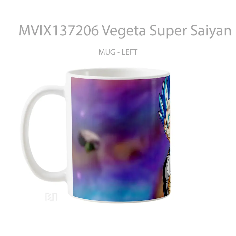 Mug Vegeta Super Saiyan Blue Dragon Ball Super V2 Cangkir Anime - All-side / Desain