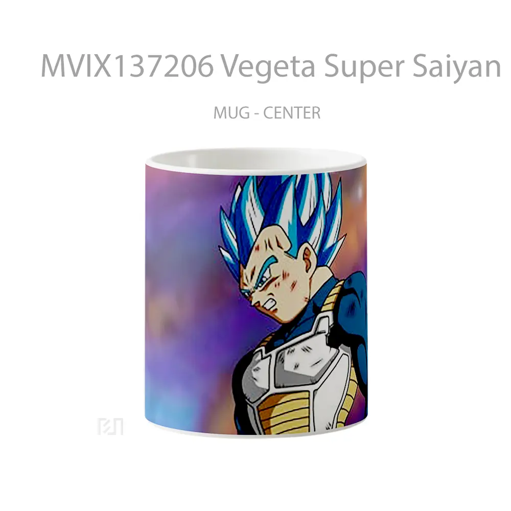 Mug Vegeta Super Saiyan Blue Dragon Ball Super V2 Cangkir Anime