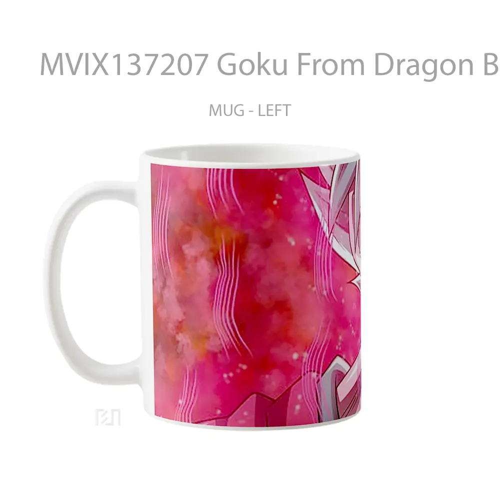 Mug Goku From Dragon Ball Super V3 Cangkir Anime - All-side / Desain