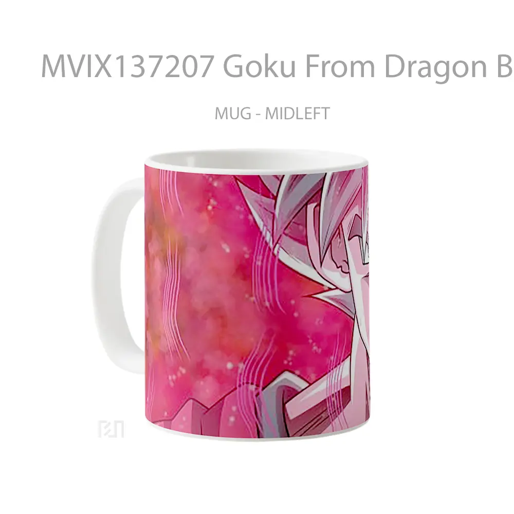 Mug Goku From Dragon Ball Super V3 Cangkir Anime - All-side / Desain