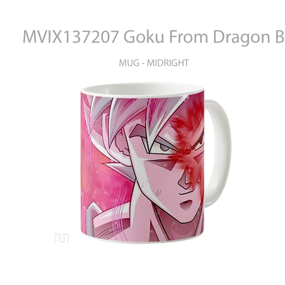 Mug Goku From Dragon Ball Super V3 Cangkir Anime - All-side / Desain