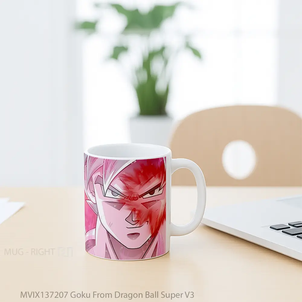 Mug Goku From Dragon Ball Super V3 Cangkir Anime - All-side / Desain