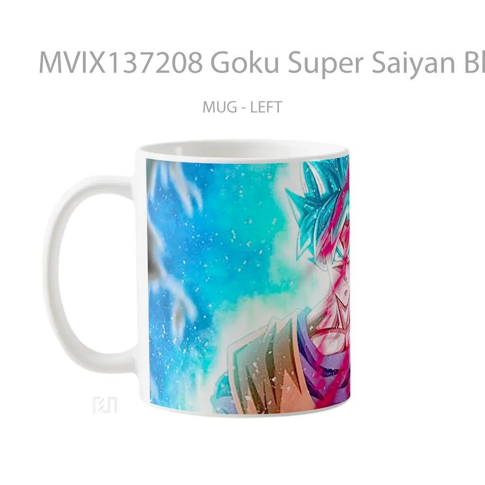 Mug Goku Super Saiyan Blue From Dragon Ball Super V3 Cangkir Anime - All-side / Desain