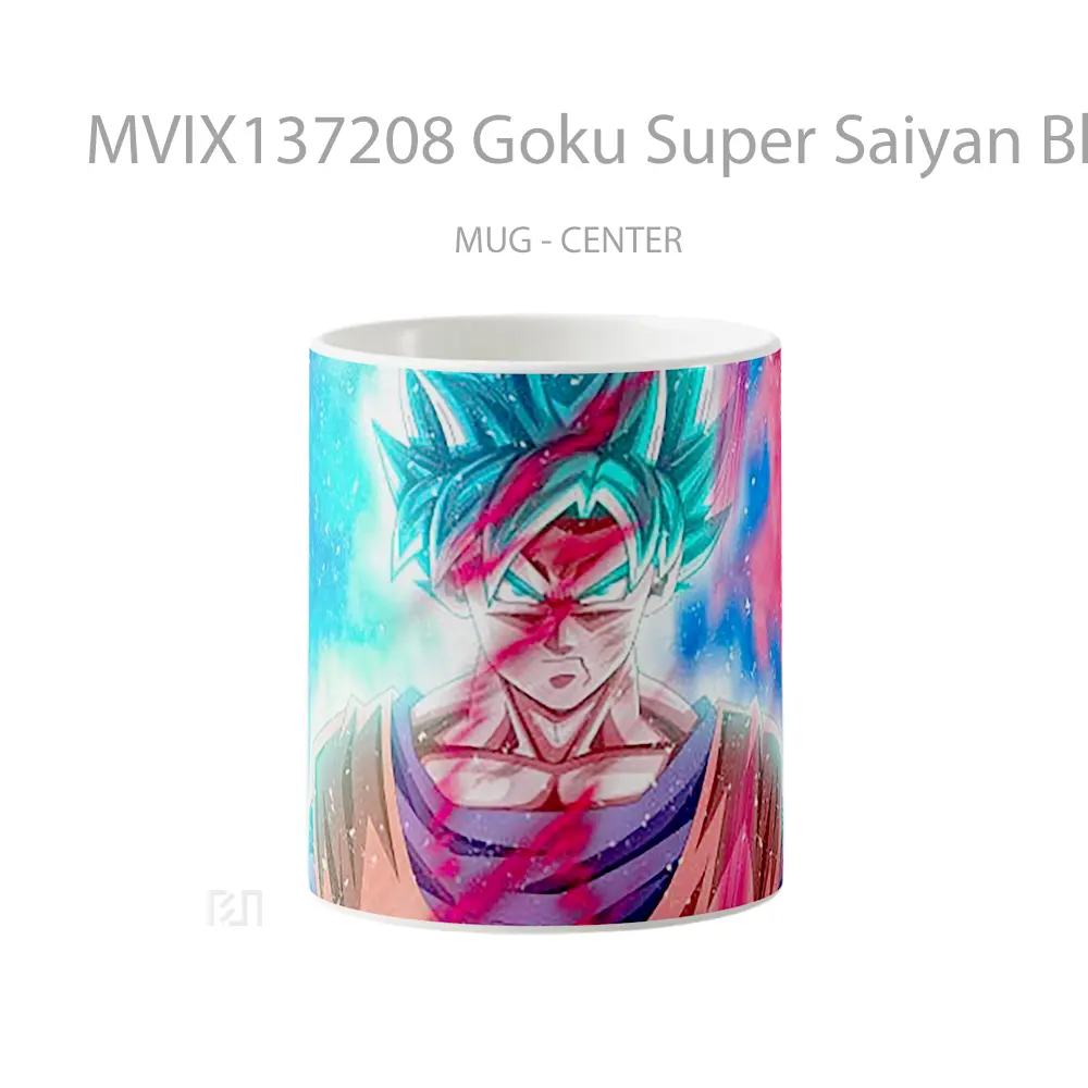 Mug Goku Super Saiyan Blue From Dragon Ball Super V3 Cangkir Anime