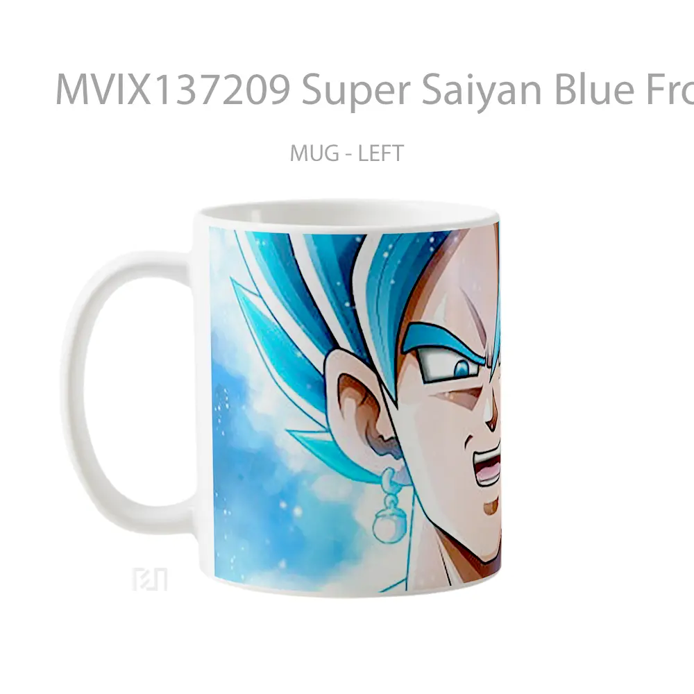 Mug Super Saiyan Blue From Dragon Ball Super Cangkir Anime - All-side / Desain
