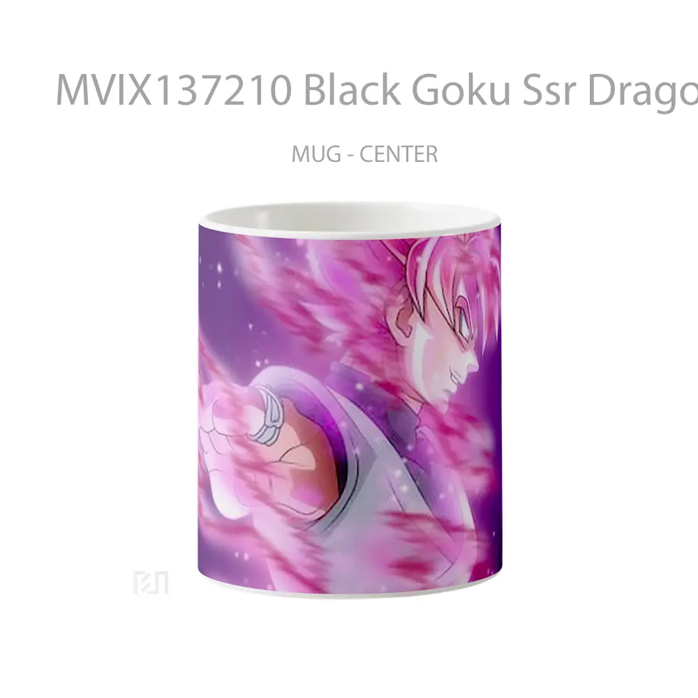 Mug Black Goku Ssr Dragon Ball Super V3 Cangkir Anime