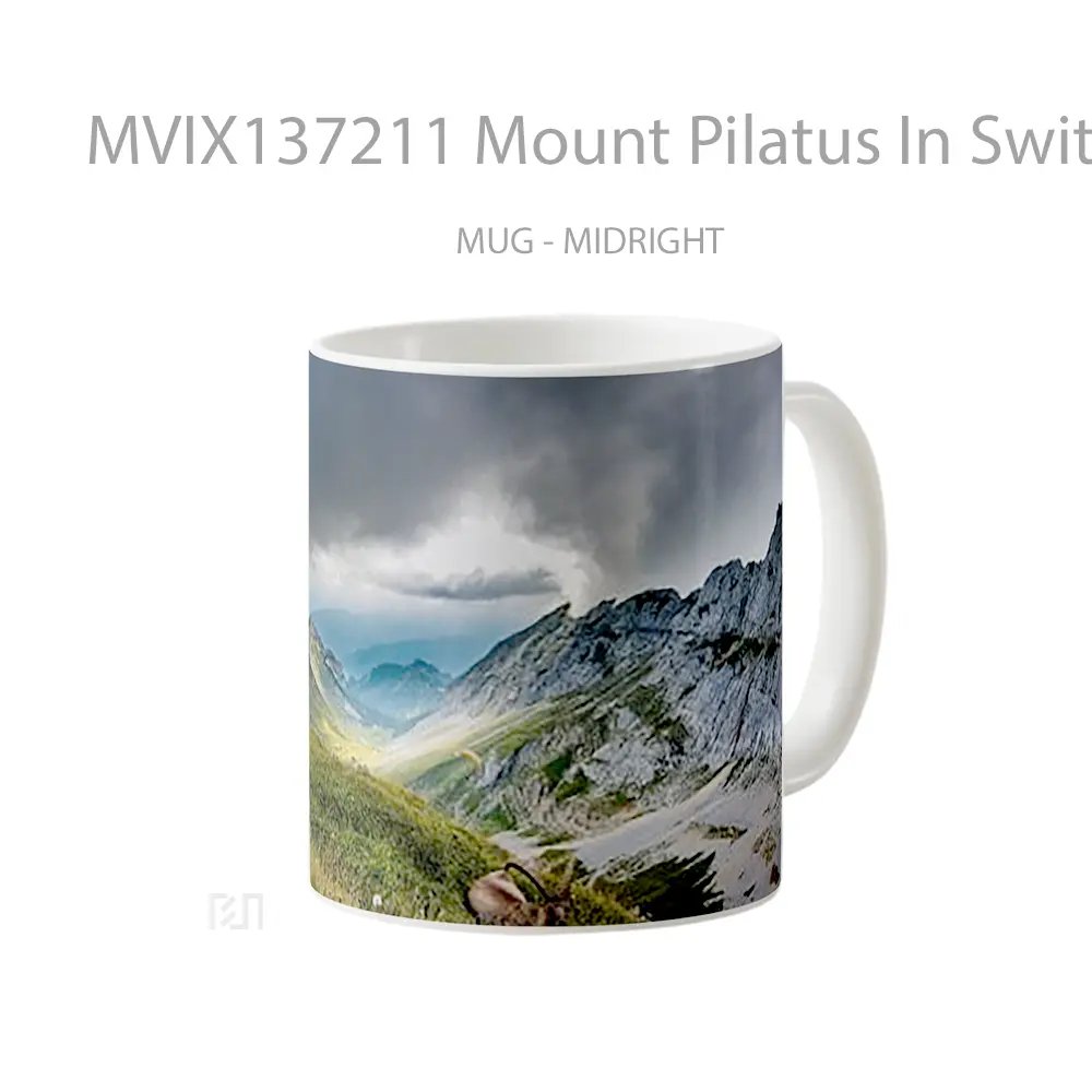 Mug Mount Pilatus In Switzerland Gelas Keramik Unik - All-side / Desain