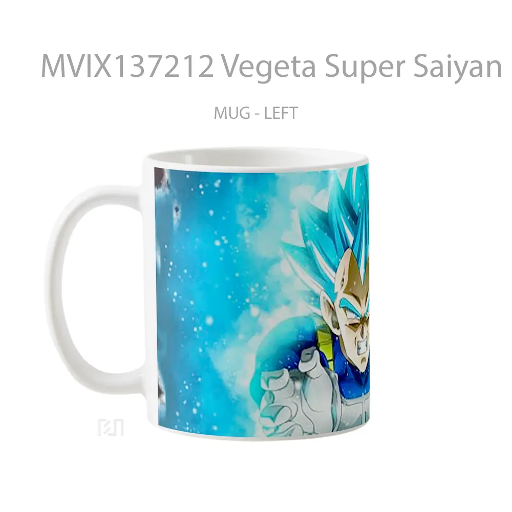 Mug Vegeta Super Saiyan Blue From Dragon Ball Super V2 Cangkir Anime - All-side / Desain