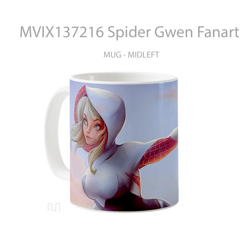 Mug Spider Gwen Fanart Gelas Keramik Unik - All-side / Desain