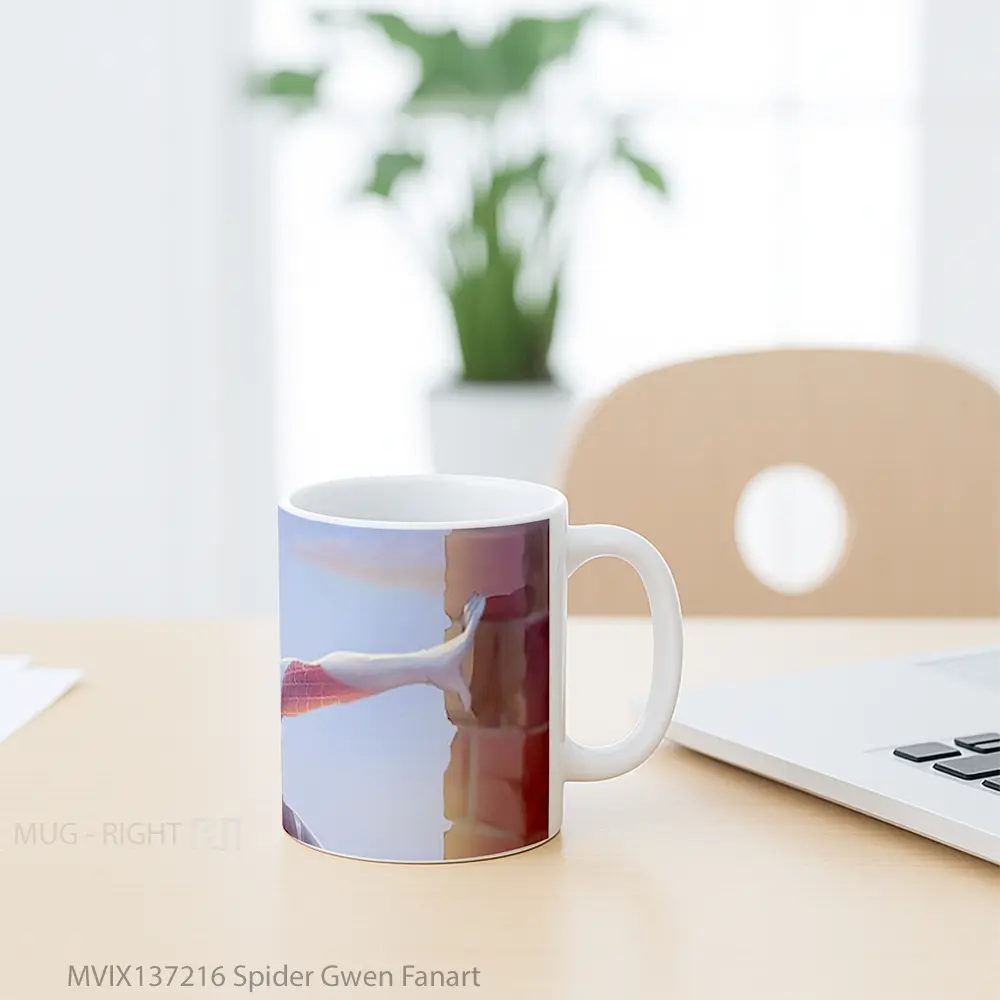 Mug Spider Gwen Fanart Gelas Keramik Unik - All-side / Desain