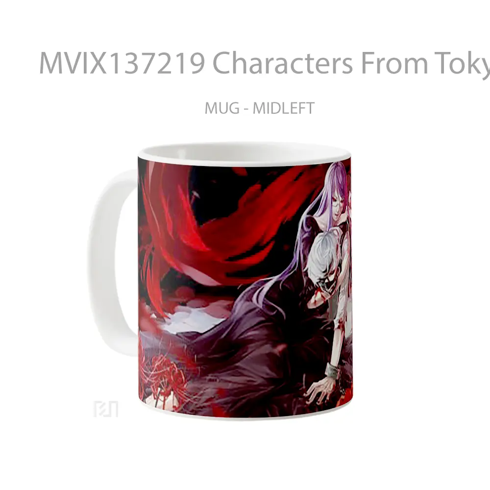 Mug Characters From Tokyo Ghoul Cangkir Anime - All-side / Desain
