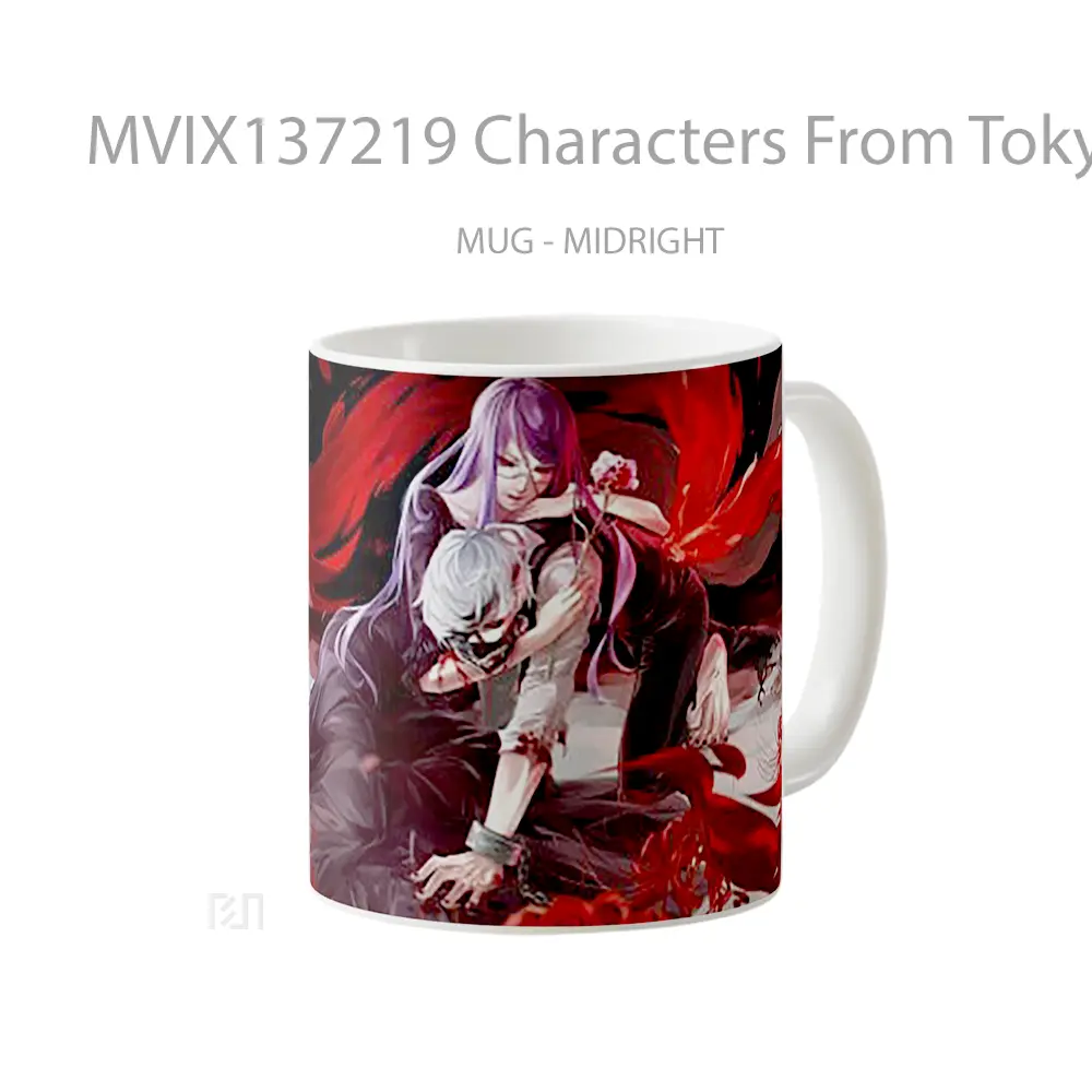 Mug Characters From Tokyo Ghoul Cangkir Anime - All-side / Desain