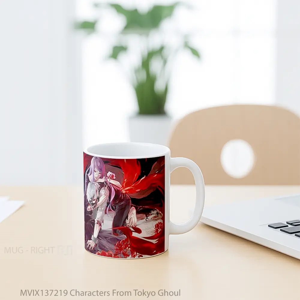 Mug Characters From Tokyo Ghoul Cangkir Anime - All-side / Desain