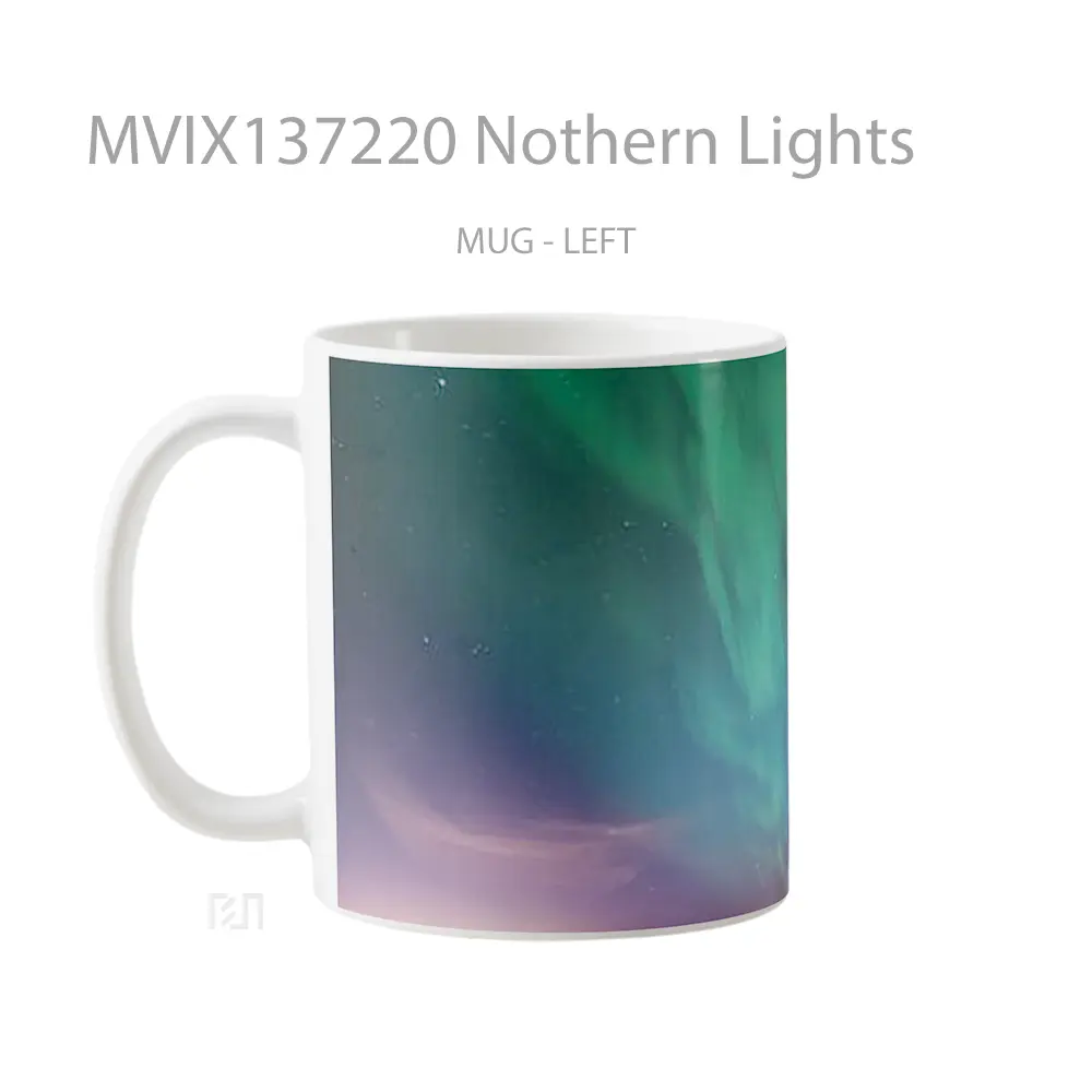 Mug Nothern Lights Gelas Keramik Unik - All-side / Desain