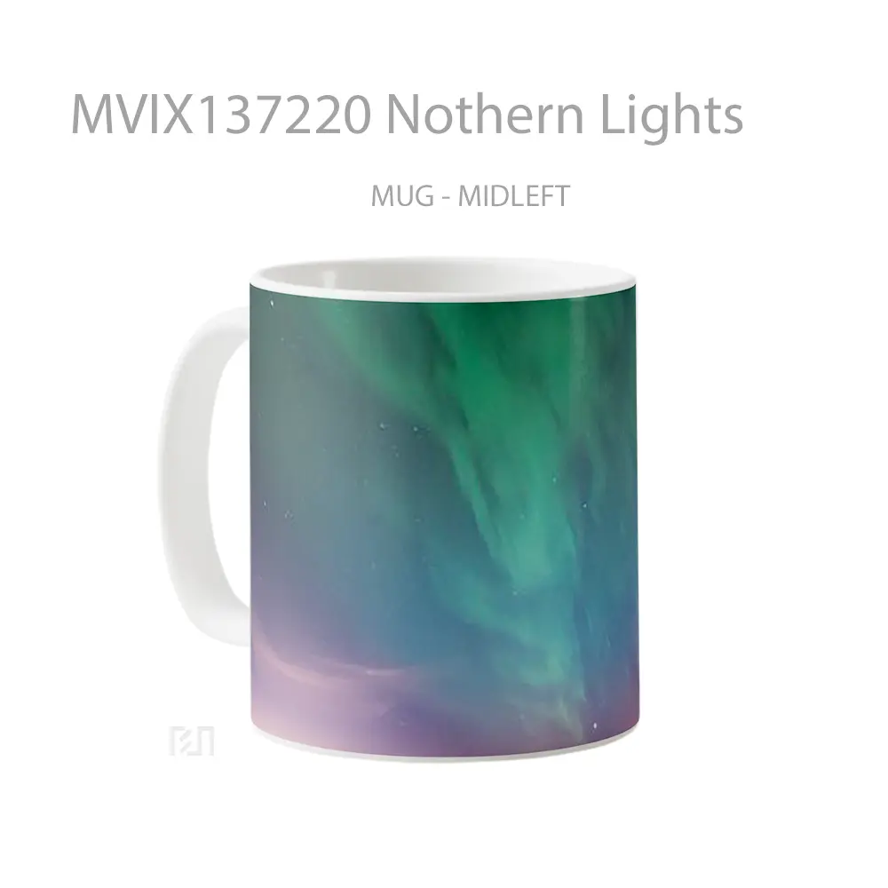 Mug Nothern Lights Gelas Keramik Unik - All-side / Desain