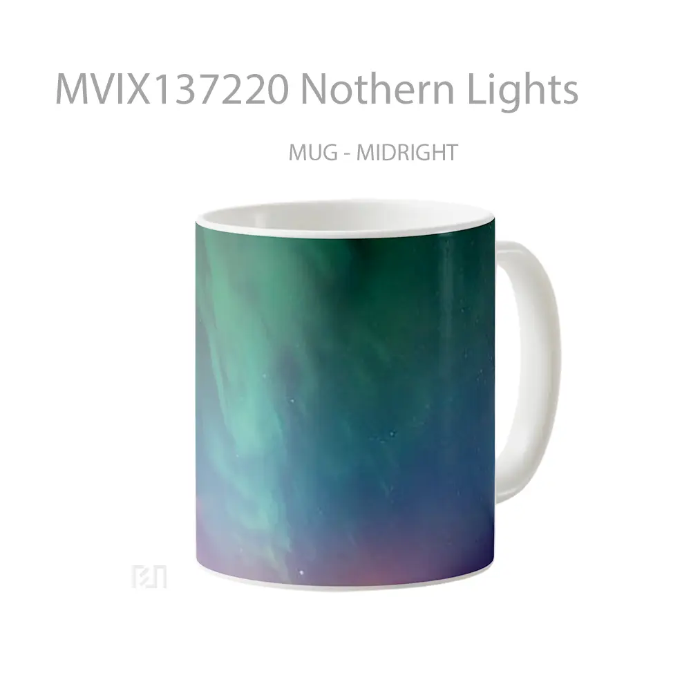 Mug Nothern Lights Gelas Keramik Unik - All-side / Desain