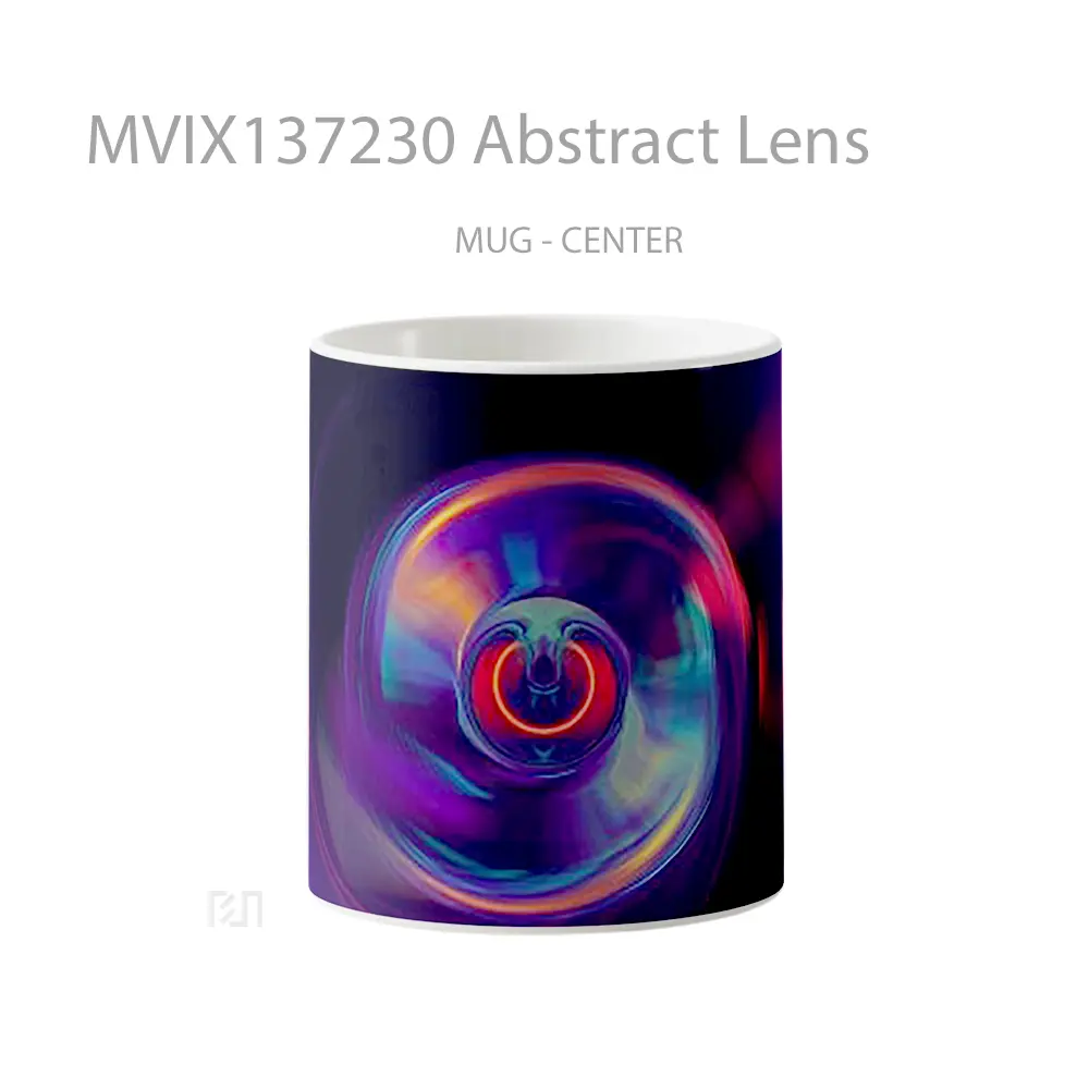 Mug Abstract Lens Gelas Seni Modern