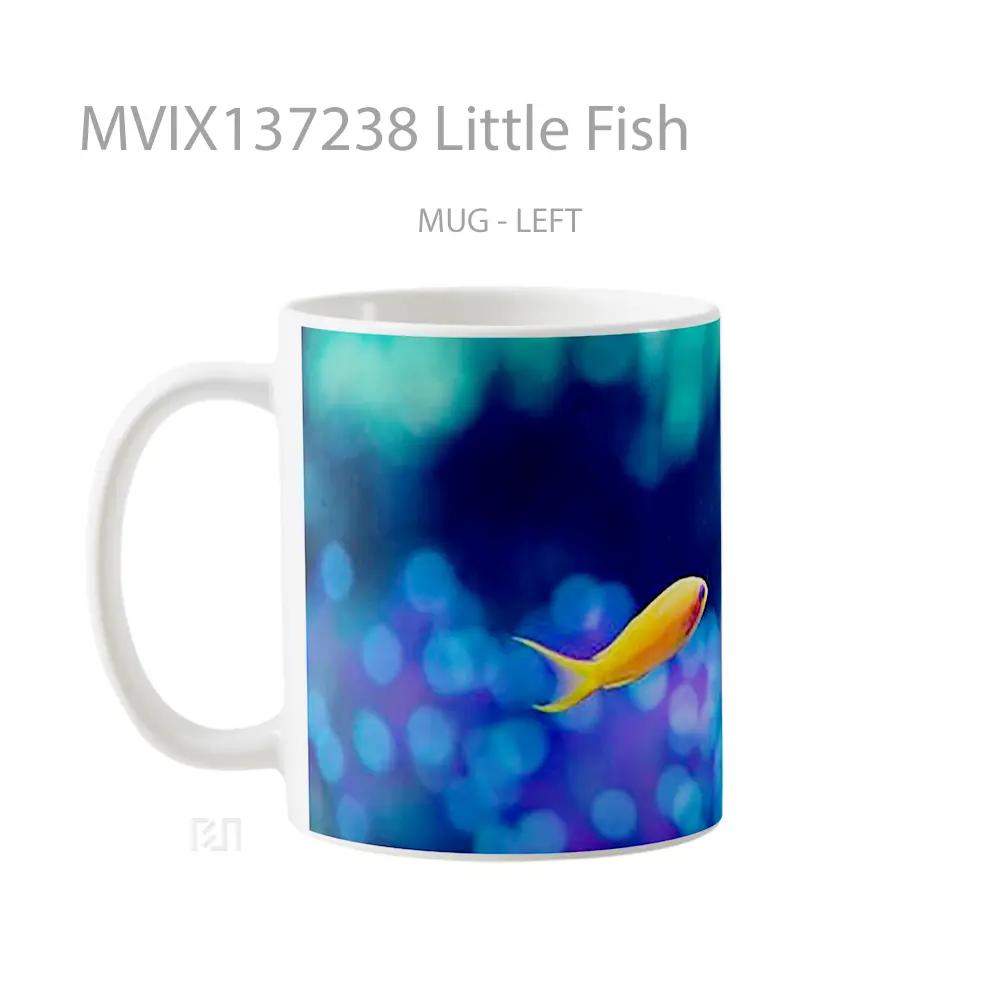 Mug Little Fish Gelas Hewan Lucu - All-side / Desain