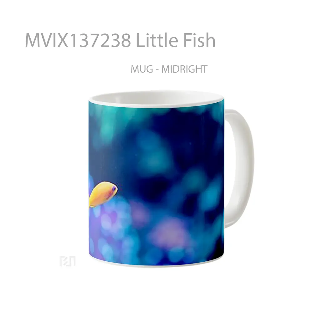 Mug Little Fish Gelas Hewan Lucu - All-side / Desain