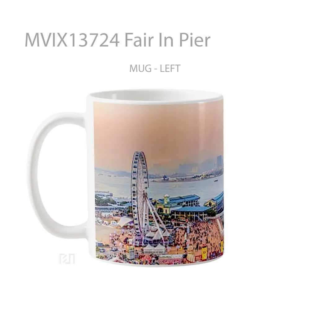 Mug Fair In Pier Gelas Keramik Unik - All-side / Desain