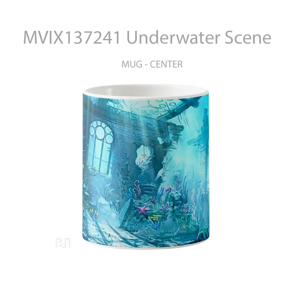 Mug Underwater Scene Gelas Keramik Unik