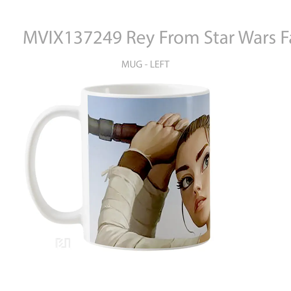Mug Rey From Star Wars Fanart V2 Gelas Star Wars - All-side / Desain