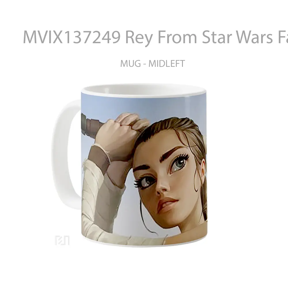 Mug Rey From Star Wars Fanart V2 Gelas Star Wars - All-side / Desain