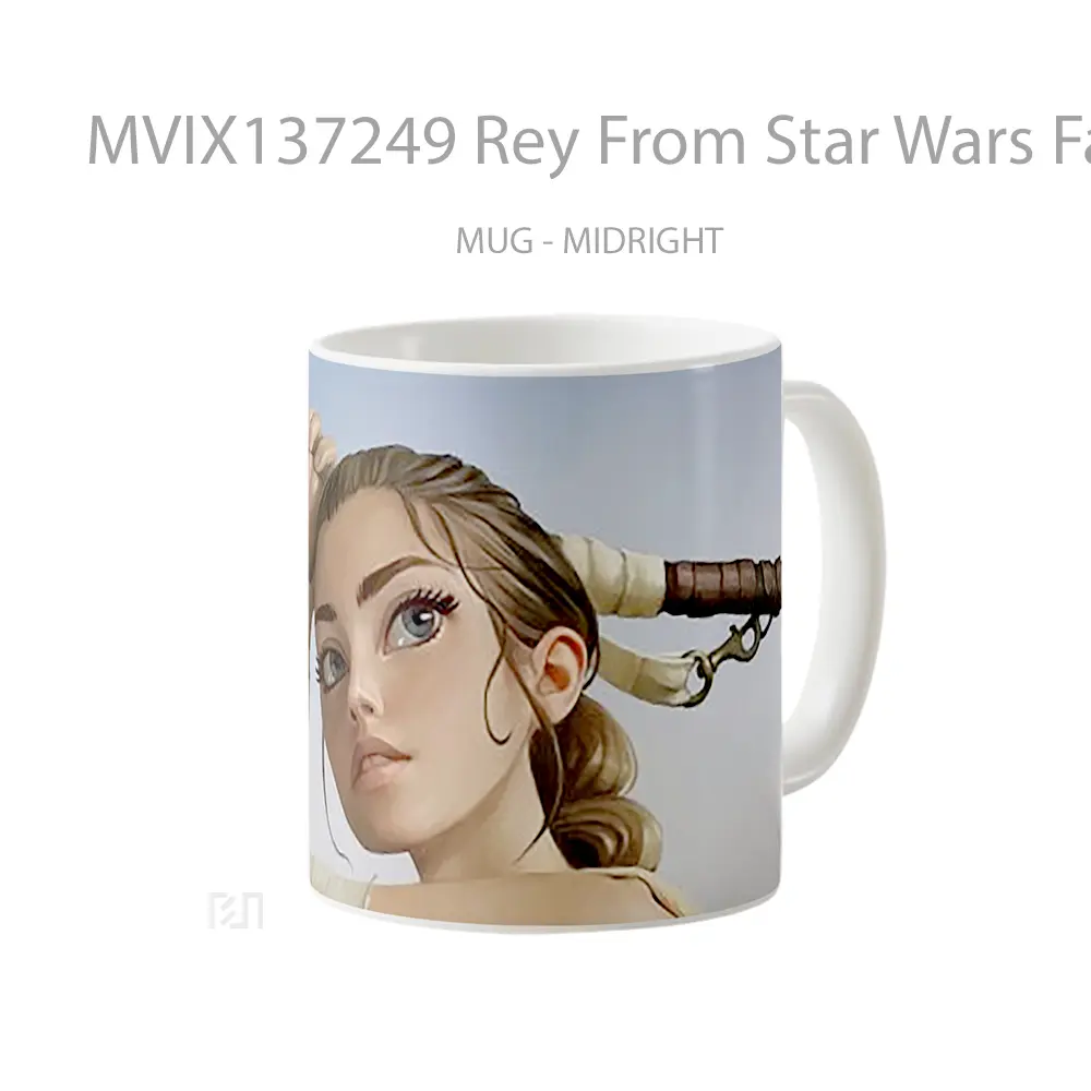 Mug Rey From Star Wars Fanart V2 Gelas Star Wars - All-side / Desain