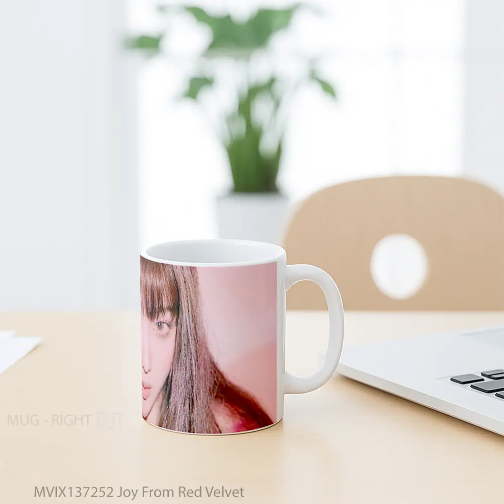 Mug Joy From Red Velvet Gelas Keramik Unik - All-side / Desain