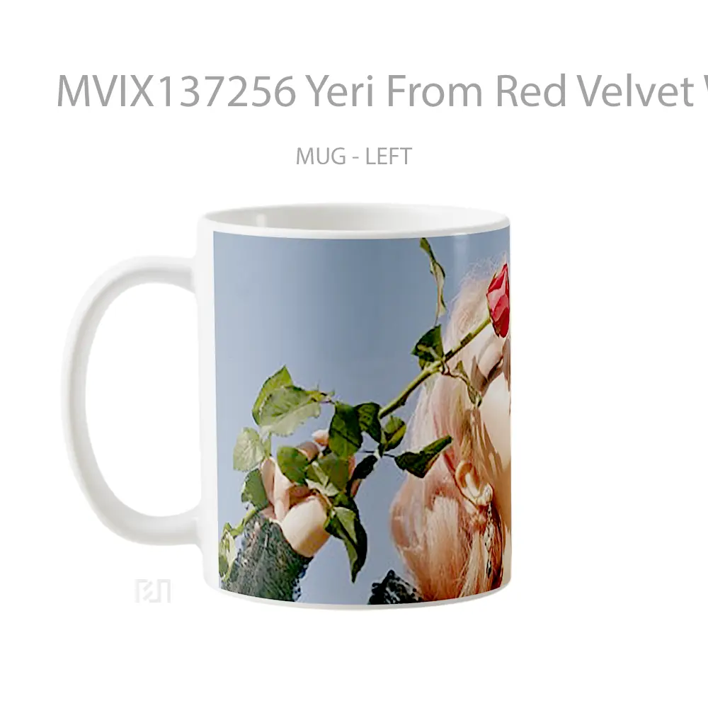 Mug Yeri From Red Velvet With Rose Gelas Keramik Unik - All-side / Desain