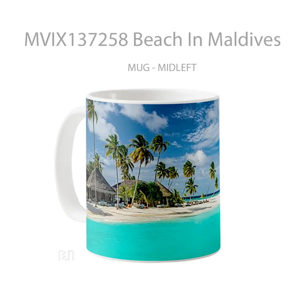 Mug Beach In Maldives Gelas Pemandangan Alam - All-side / Desain