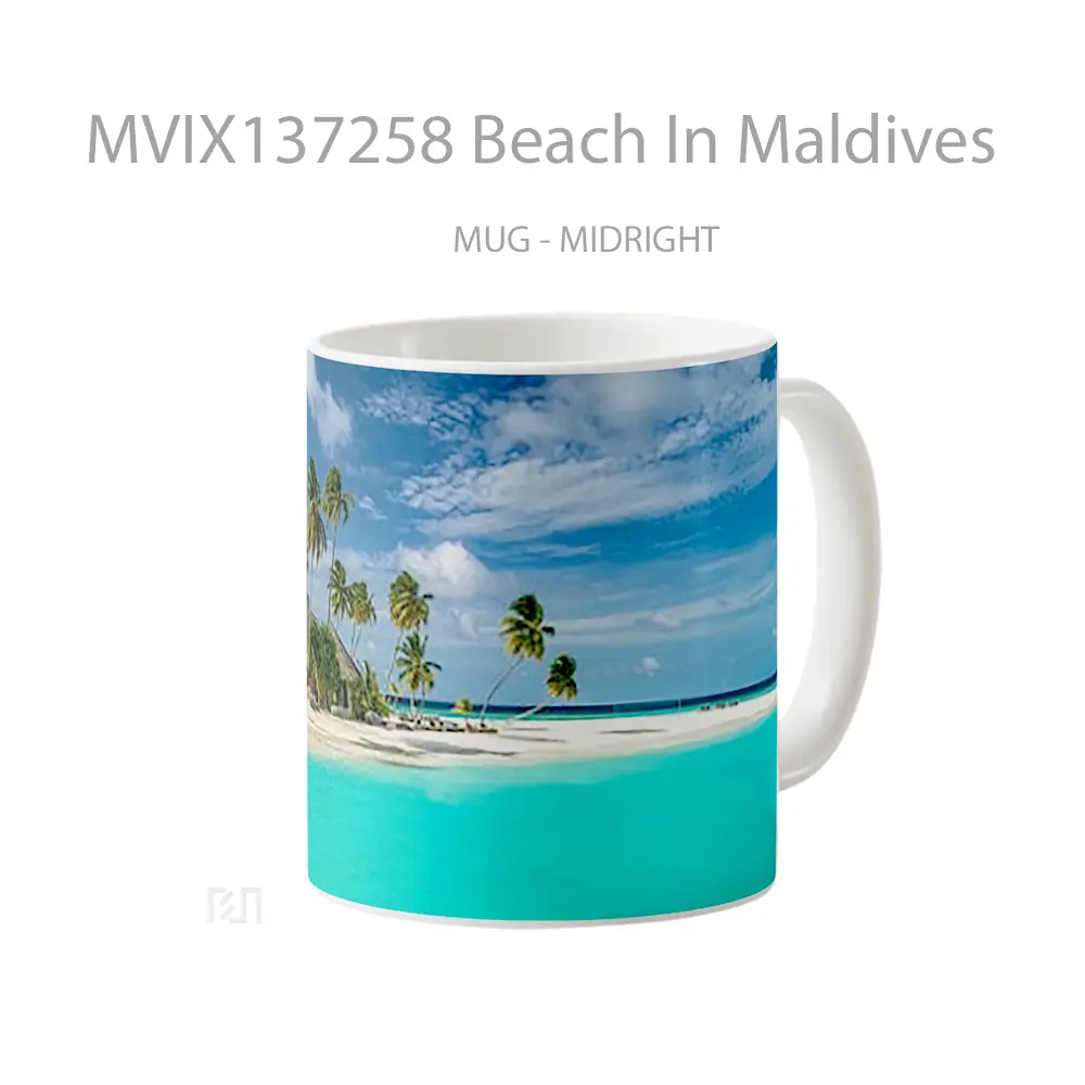 Mug Beach In Maldives Gelas Pemandangan Alam - All-side / Desain