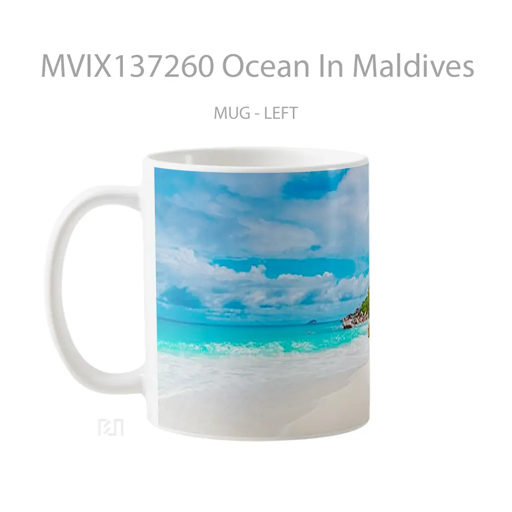 Mug Ocean In Maldives Gelas Pemandangan Alam - All-side / Desain