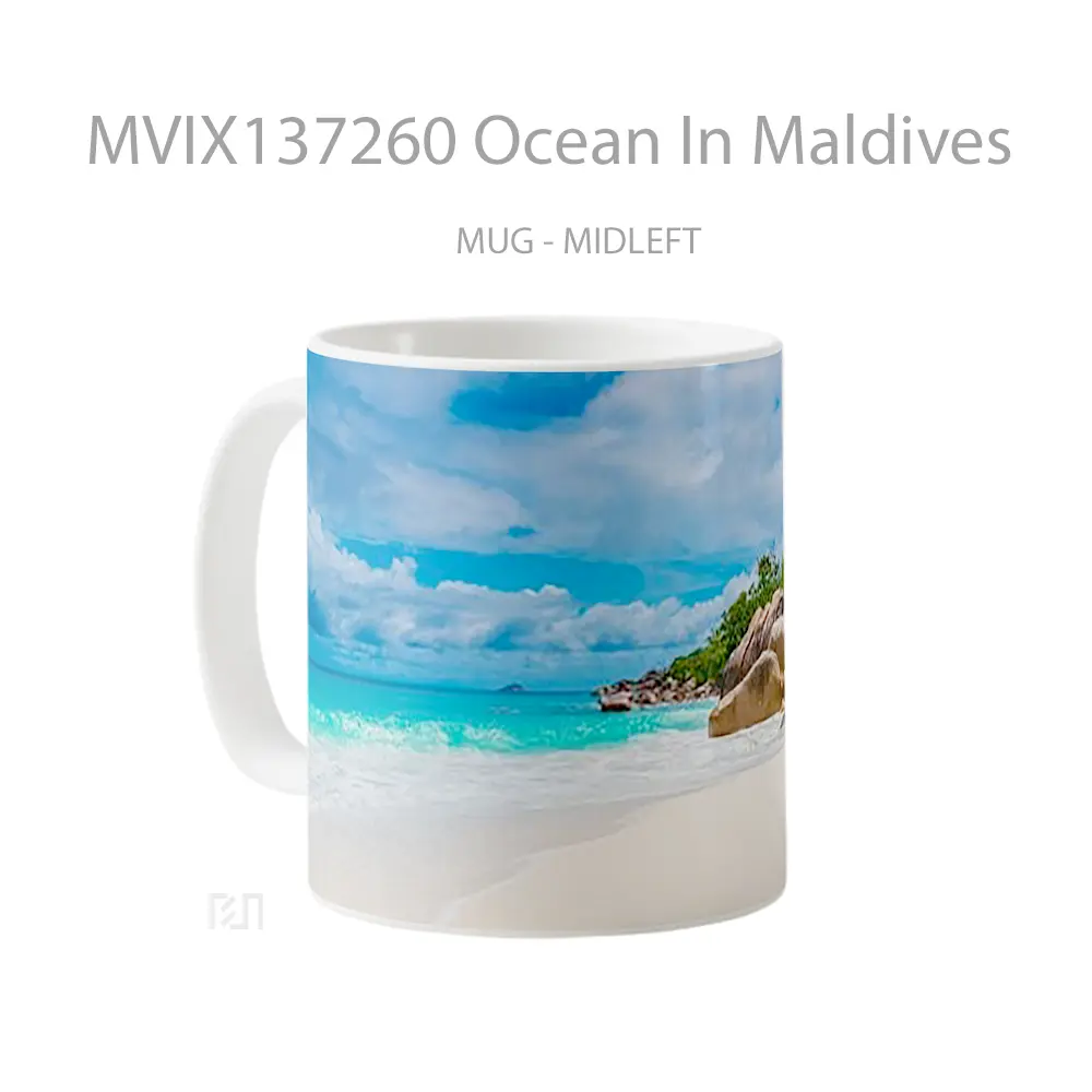 Mug Ocean In Maldives Gelas Pemandangan Alam - All-side / Desain