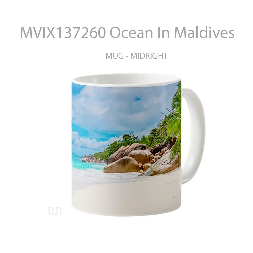 Mug Ocean In Maldives Gelas Pemandangan Alam - All-side / Desain