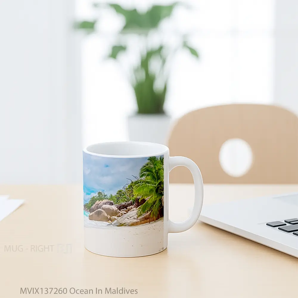 Mug Ocean In Maldives Gelas Pemandangan Alam - All-side / Desain