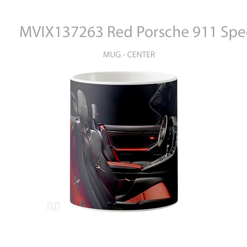 Mug Red Porsche 911 Speedster Cangkir Mobil