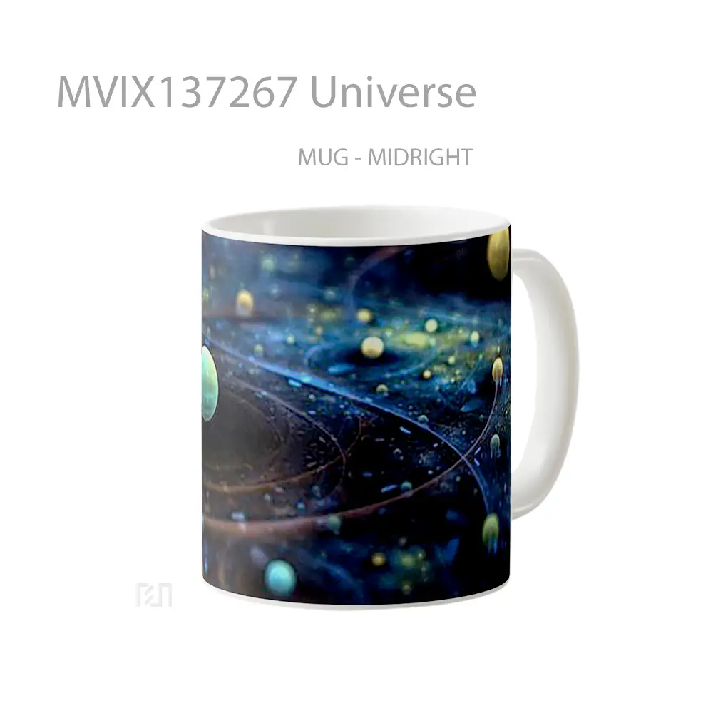 Mug Universe Gelas Astronomi - All-side / Desain