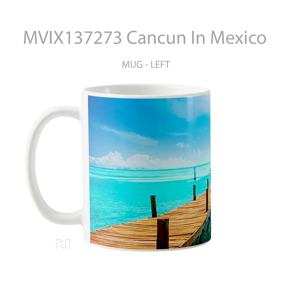 Mug Cancun In Mexico Gelas Keramik Unik - All-side / Desain