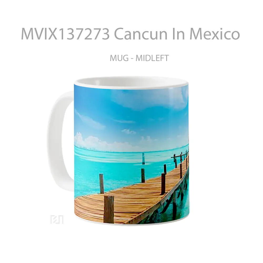 Mug Cancun In Mexico Gelas Keramik Unik - All-side / Desain