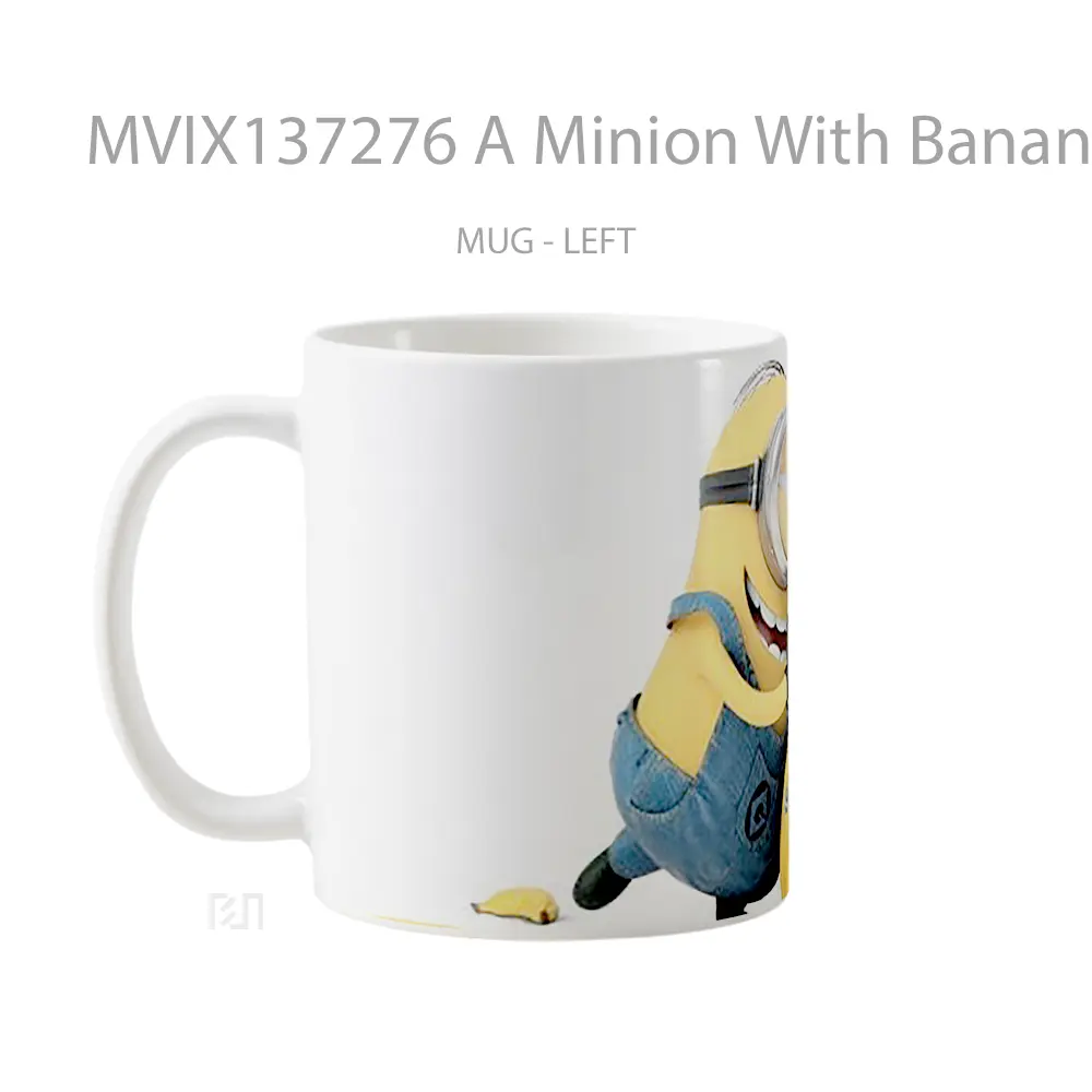 Mug A Minion With Bananas Gelas Kartun - All-side / Desain