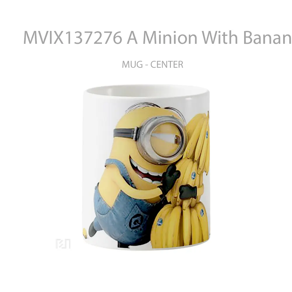 Mug A Minion With Bananas Gelas Kartun