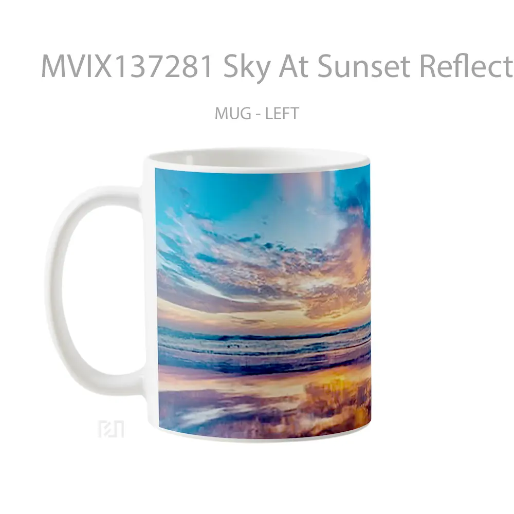 Mug Sky At Sunset Reflected In The Sea Gelas Pemandangan Alam - All-side / Desain