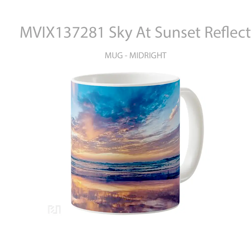 Mug Sky At Sunset Reflected In The Sea Gelas Pemandangan Alam - All-side / Desain